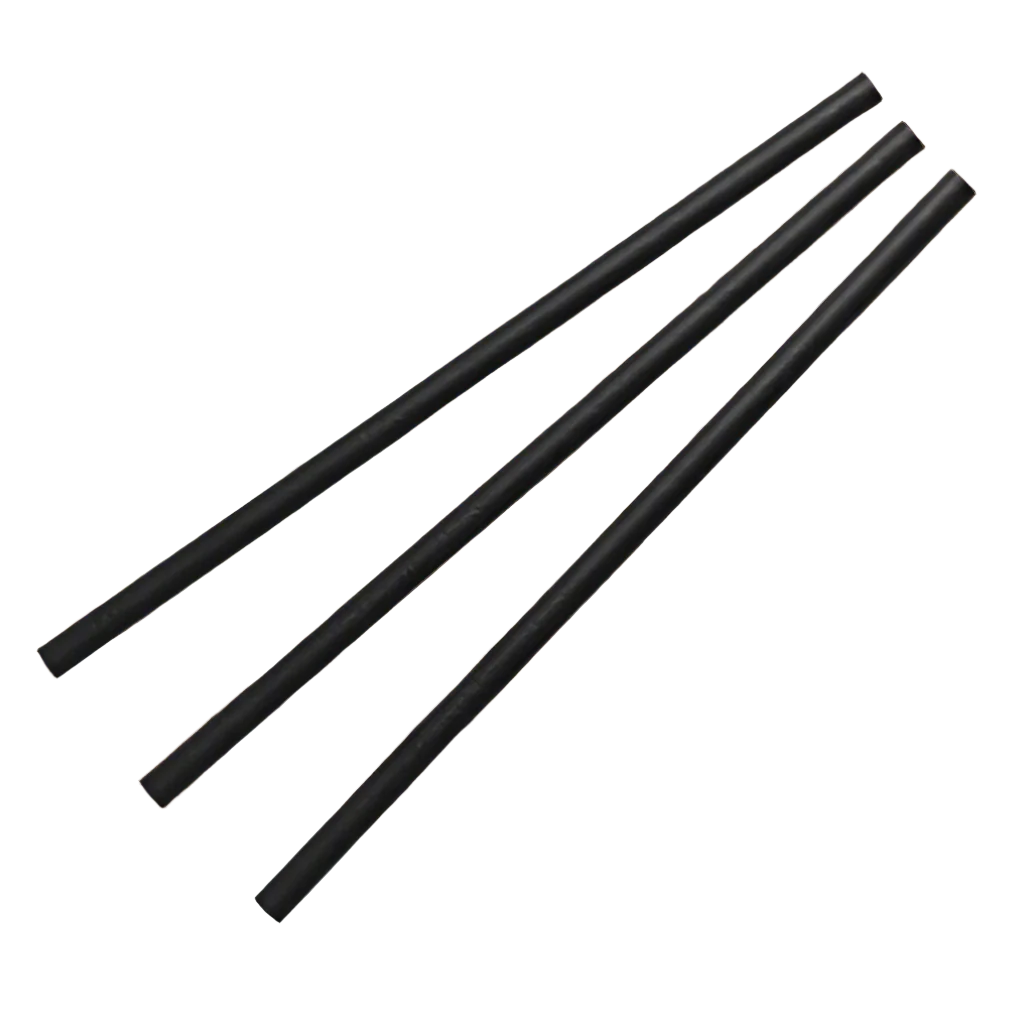 Paper straw regular 6mm All Black (2500pc/ ctn)