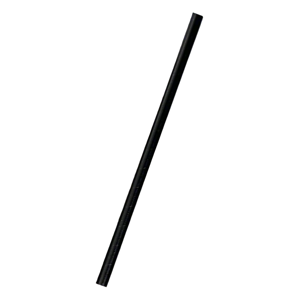 Paper Straws Jumbo / Black 10mm x 210mm (2500pcs/carton)