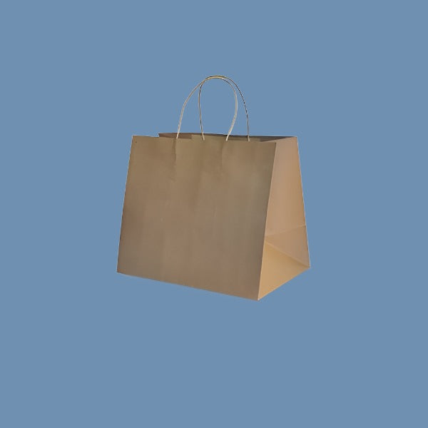 Brown Kraft Paper Takeaway Bags Medium 305 X 305x175mm (250)