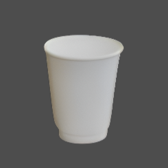12oz Double wall Coffee Cups/ White (500pcs/ctn)
