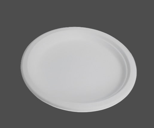 10 Sugarcane Round Plates (500pcs/ctn) - Sugarcane Plates