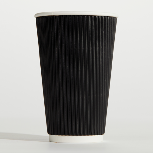 16Ooz Ripple Wrap Cup / Black(500pcs/ctn)