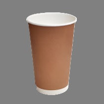 16oz PLA Coated Double Wall Cofffee Cups (500pcs/ctn) -