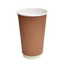 16oz PLA Coated Double Wall Cofffee Cups (500pcs/ctn) -