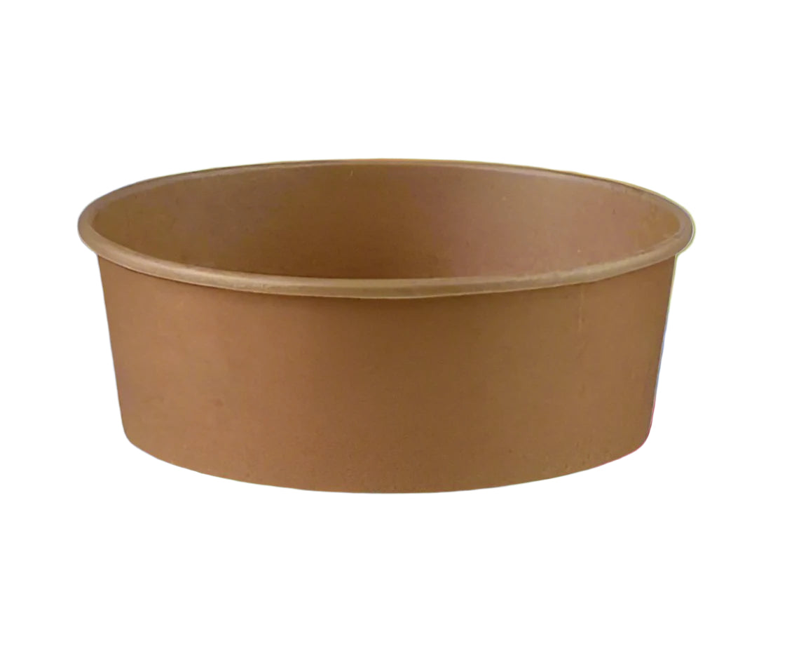 25oz/750ml Kraft Salad Bowl (300pcs/Carton) - Paper Bowls &
