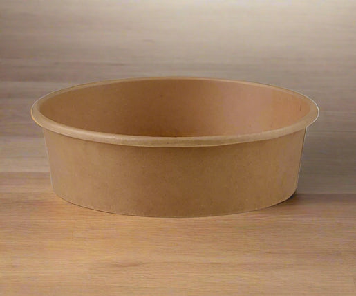 42oz/1250ml Kraft Salad Bowls (300pcs/carton) - Paper Bowls