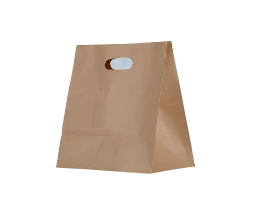 UBER Size Meal Delivery Die Cut handle bags 275 x 280 x 150mm(500 Bags)