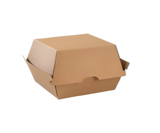 6 Paperboard Burger Clamshell (250 pcs/ctn) - 105 x 102 x 80