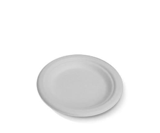 7 Sugarcane Round Plate (1000pcs/ctn) - Sugarcane Plates
