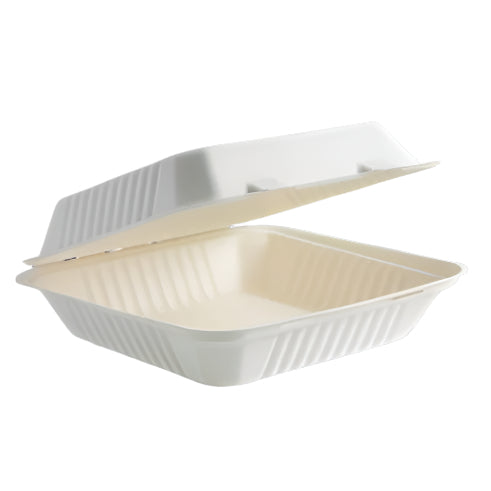9 Sugancane Dinner chamshell (200pcs/carton) - Sugarcane