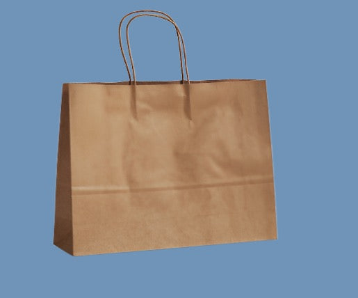 Brown Kraft Bag/ Twisted Handel 260x350x100mm (250 BAGS )