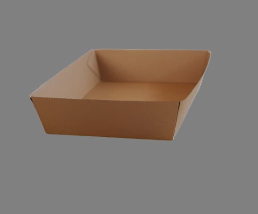 Corrugated Kraft Tray- 5 E-Large(253x179x58mm) (100pcs/ctn)