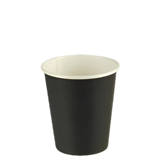6oz single wall coffee cup / Black (1000) mo mo