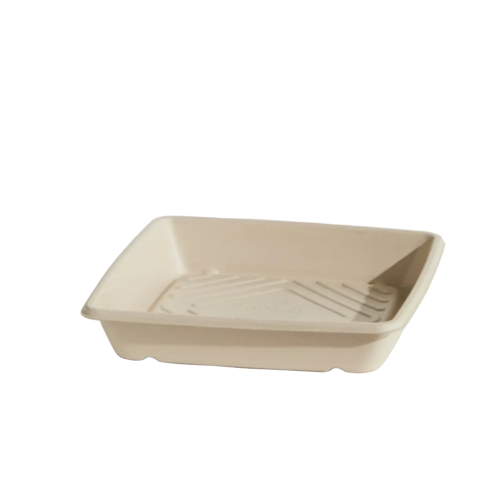 Unbleached Sugarcane Platter /Small (100pc/ctn )