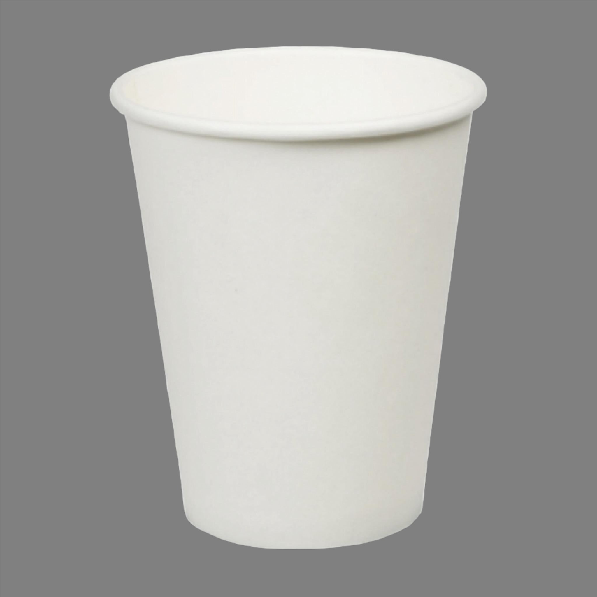 12oz Single Wall Coffee Cups/ White (1000pcs/ctn)