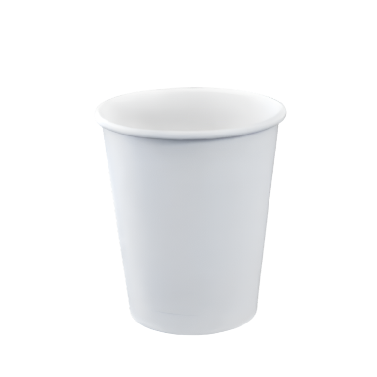 Plain white discount paper cups