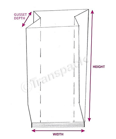 Natureflex Bags 50mm Gusset (1000pcs/ctn)
