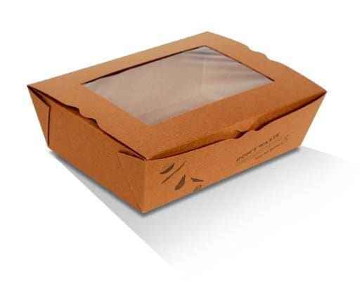 PLA Coated Window Lunch Boxes -Large (200PCS/CTN)