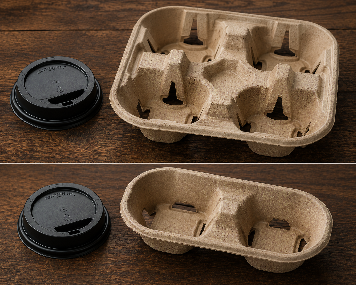 Coffee cup Lids & Trays