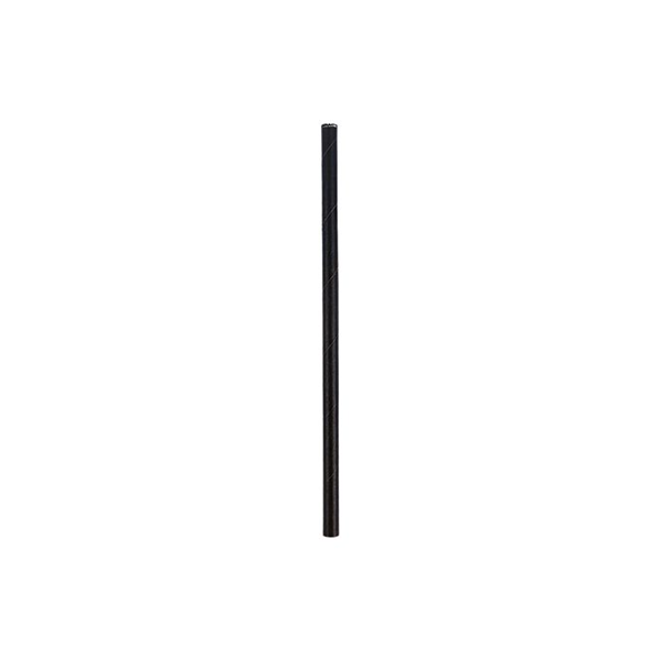 Paper Cocktail Straw Black