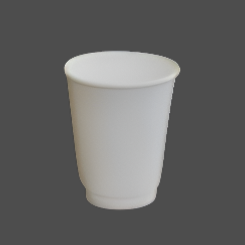 12oz Double wall  Coffee Cups/ White (500pcs/ctn)
