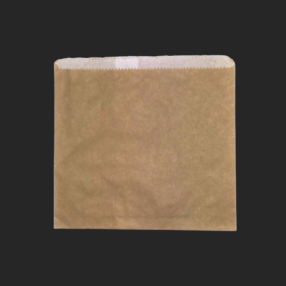 2 Long Greaseproof paper Bags / Brown (500pcs) Size:235 x 175 mm