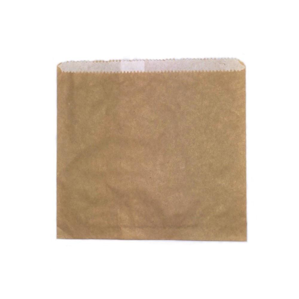 3 Long Greaseproof Bags / Brown (500pcs) Size:265 x 200 mm
