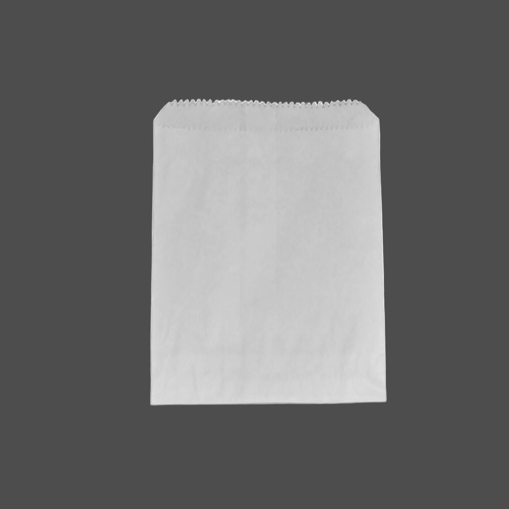1 Long Greaseproof Paper Bag/ White (500pc) / size:175 x140 mm