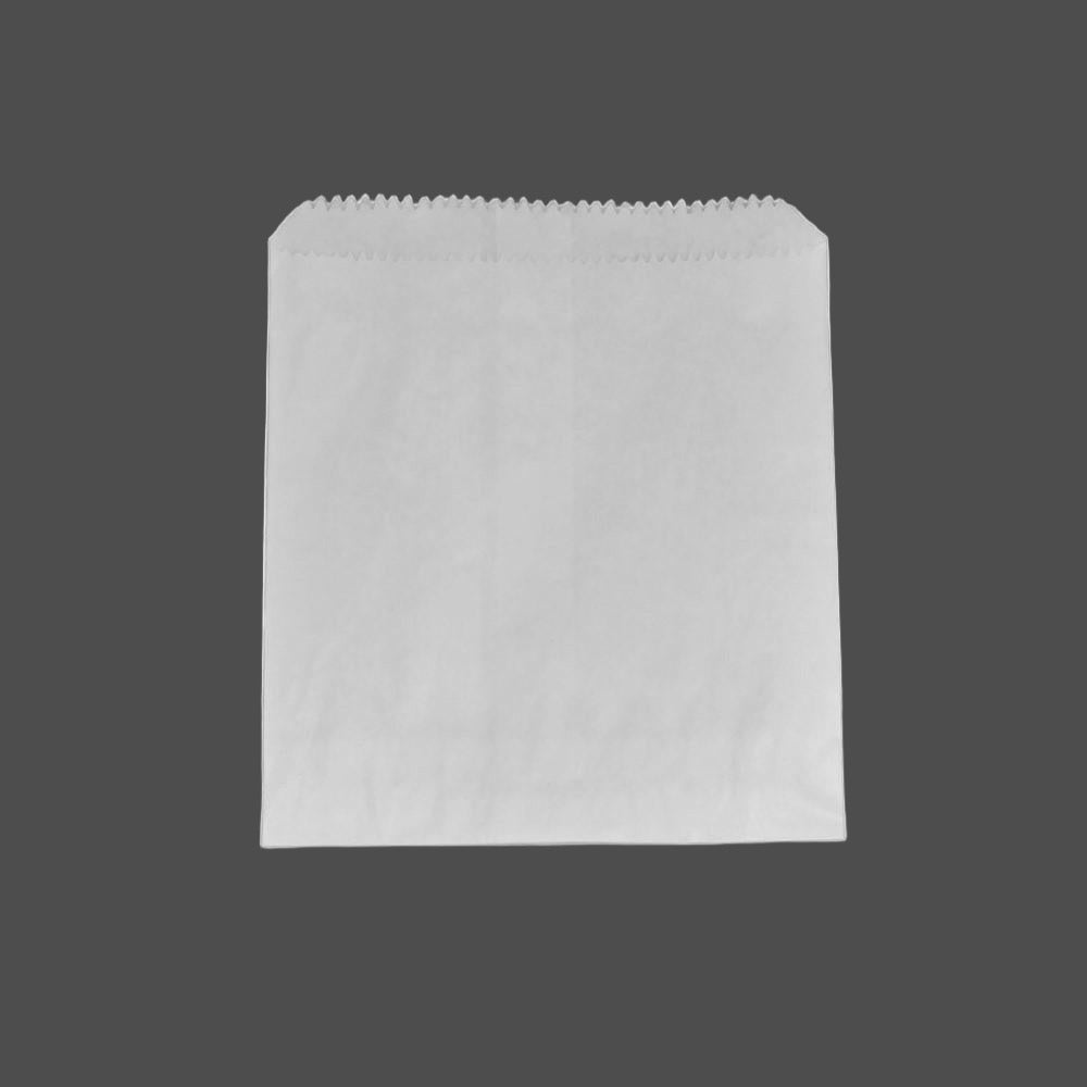 1 Square Greaseproof Bags/ White (500) Size: 175 x 175 mm