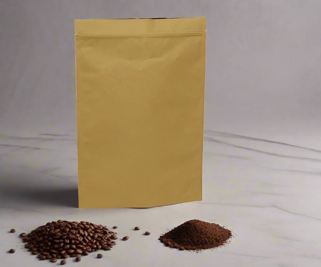 1kg Coffee Pouch Brown Kraft (250pcs/ctn)