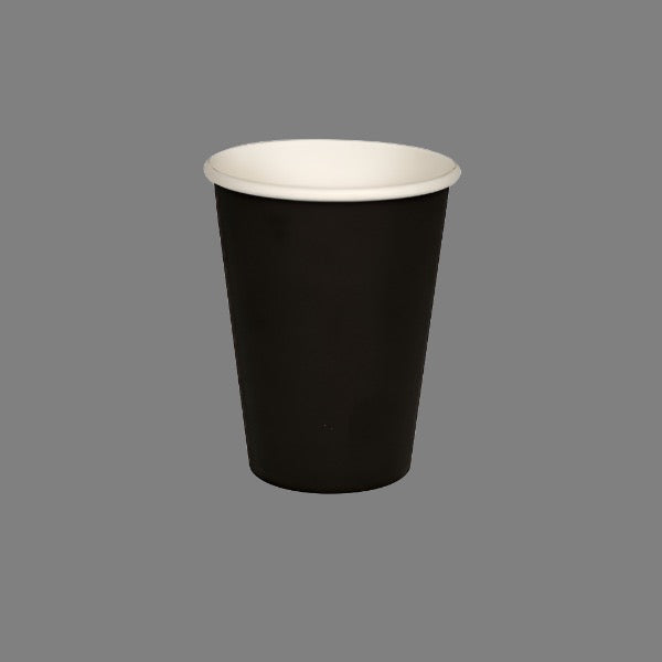 12oz Single Wall Coffee Cups/ Black (1000pcs/ctn)