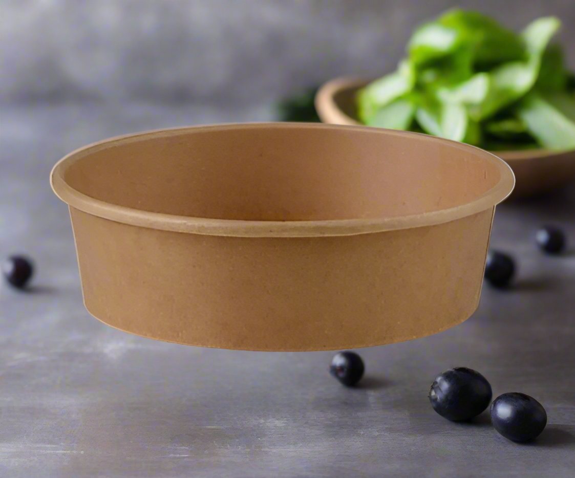 16oz/480ml Kraft Salad Bowl (300pcs/carton) - Paper Bowls & 