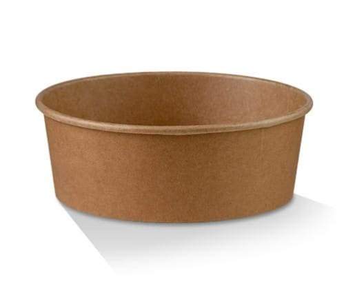 25oz/750ml Kraft Salad Bowl (300pcs/Carton) - Paper Bowls & 