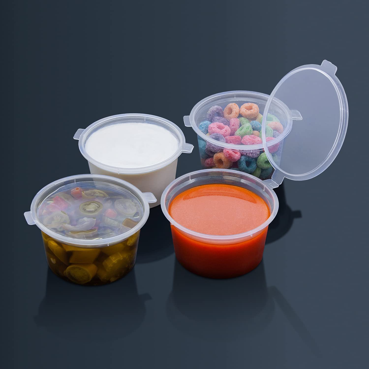 4oz Sauce Container with Hinged Lid (1000pcs/ctn)
