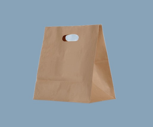 Meal Delivery Die Cut handle bags  275 x 280 x 150mm （500 Bags）