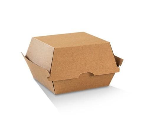 6 Paperboard Burger Clamshell (250 pcs/ctn) - 105 x 102 x 80