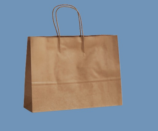 Brown Kraft Bag/ Twisted Handel  260x350x100mm (250 BAGS )