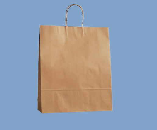 Brown Kraft Bag /Twisted paper handle 420x315x125mm (250 Bags )