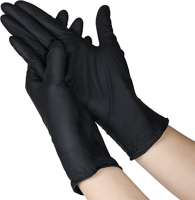 Gloves Nitrile Powder Free/ Black (10 x 100)