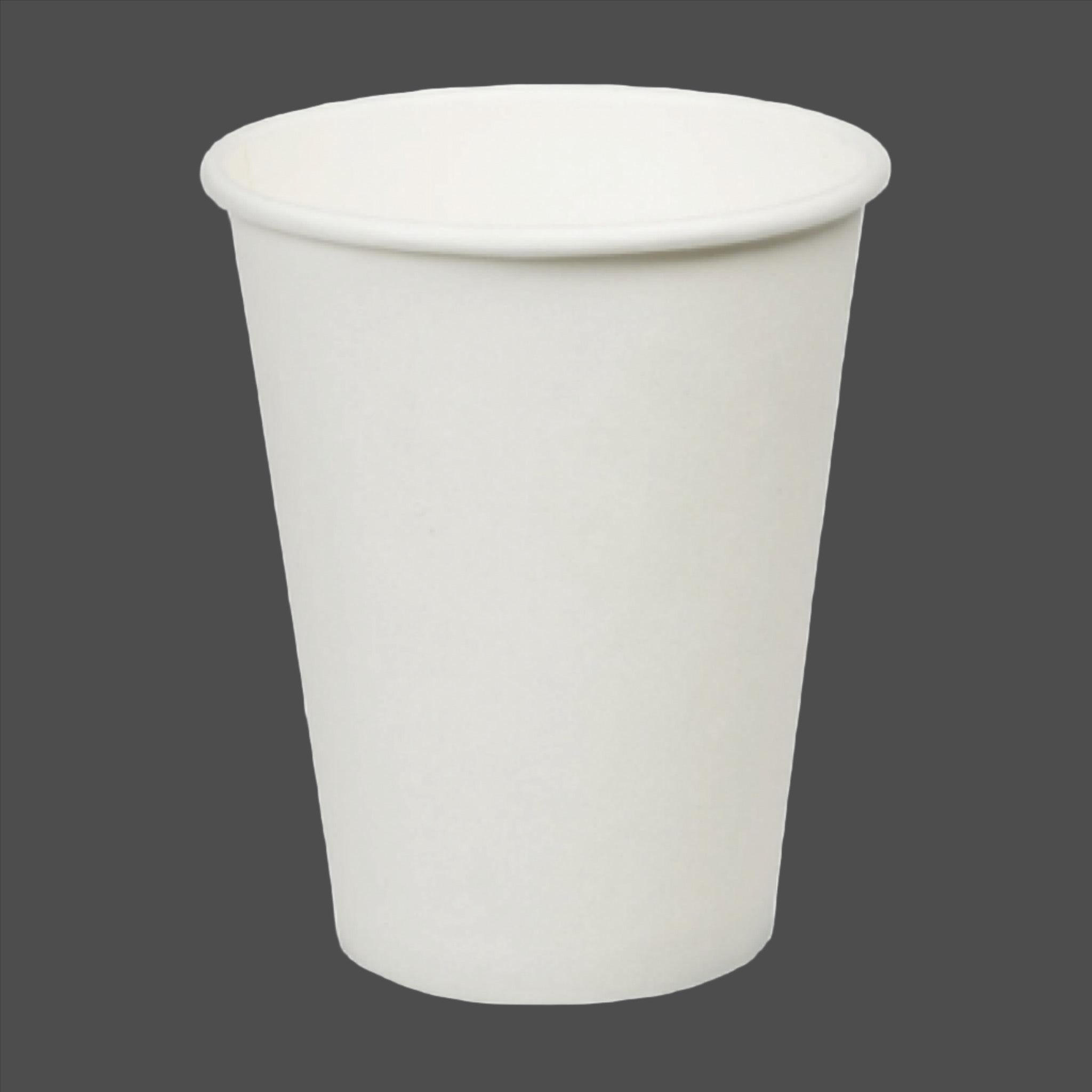12oz Single Wall Coffee Cups/ White (1000pcs/ctn)