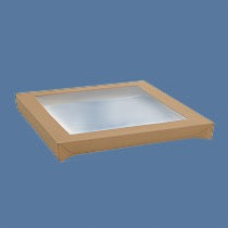 Square Catering Trays Lid-Large (100pcs) 300 x300 x 30mm
